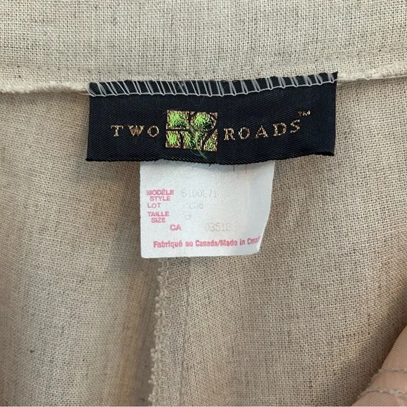 (SOLD) VINTAGE Linen Blend High-rise Bermuda Shorts Size 4 - Picture 10 of 14